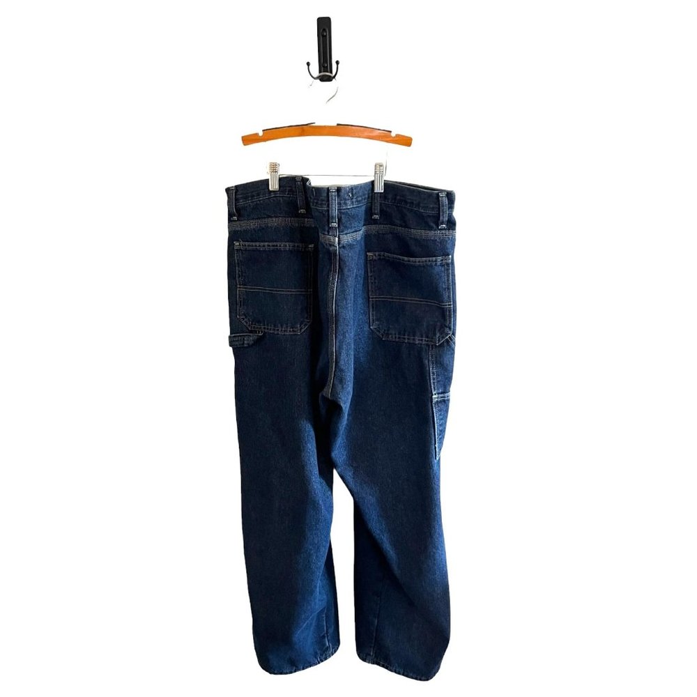 Wrangler Jeans Men 42 x 32 Dark Wash Carpenter ZM4FLDI Lined - Picture 9 of 9